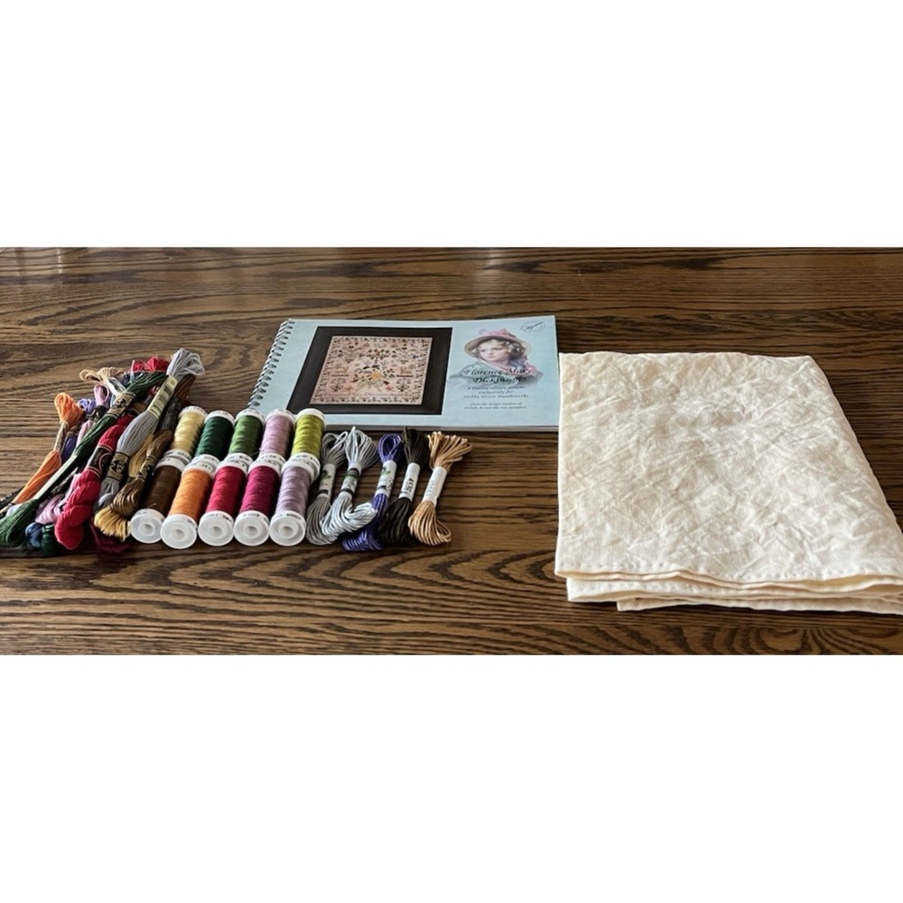 Hobby House Florence Mary Dickinson Limited Sampler Pattern Threads Floss Linen